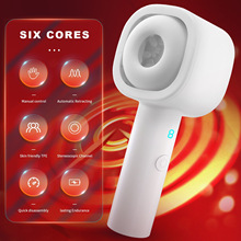 全自动伸缩活塞飞机杯双穴贯通抽插榨取精男性阴茎脱敏延时训练器