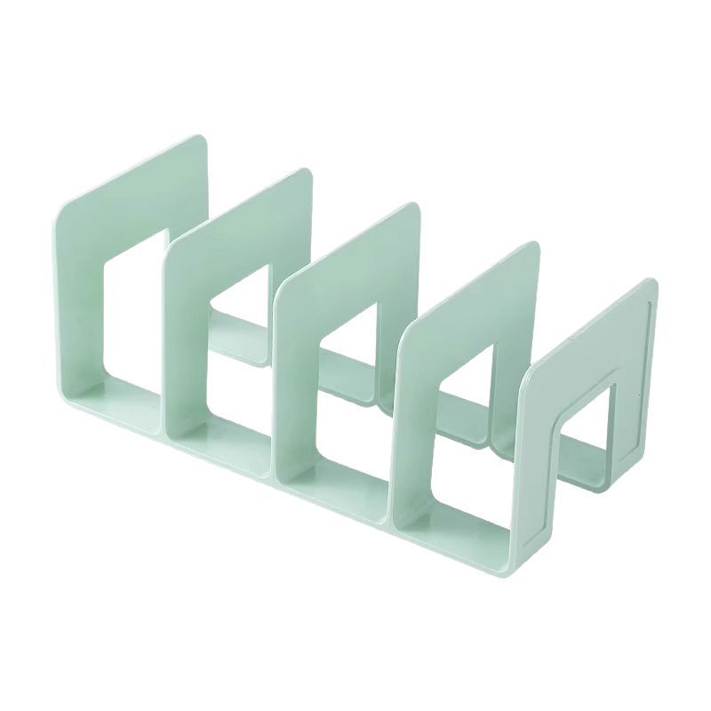 Table storage system, plastic bookshelf, reading, clips included