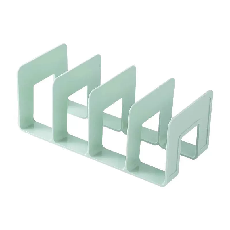 Table storage system, plastic bookshelf, reading, clips included