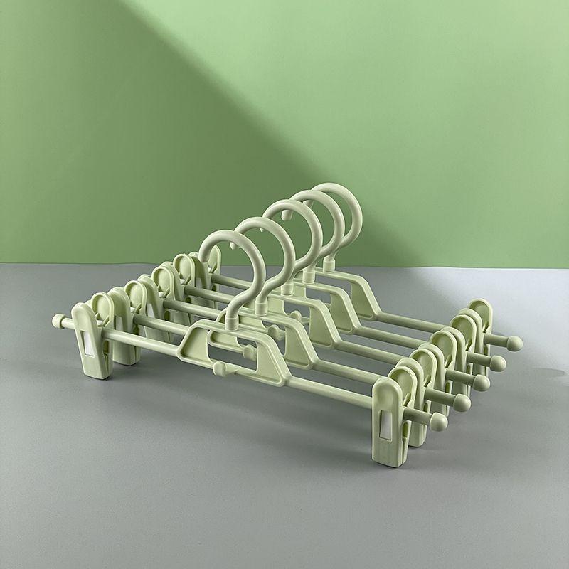 Pantalones de plástico clip plegable pantalones adultos clip pantalones simples clip pantalones de almacenamiento del hogar rack tienda de ropa pantalones rack