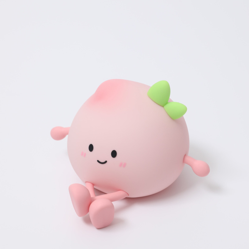 新商品創意小屁桃小夜灯充電眼保護ベッドの赤ちゃん授乳タッチ寝室かわいい睡眠灯|undefined