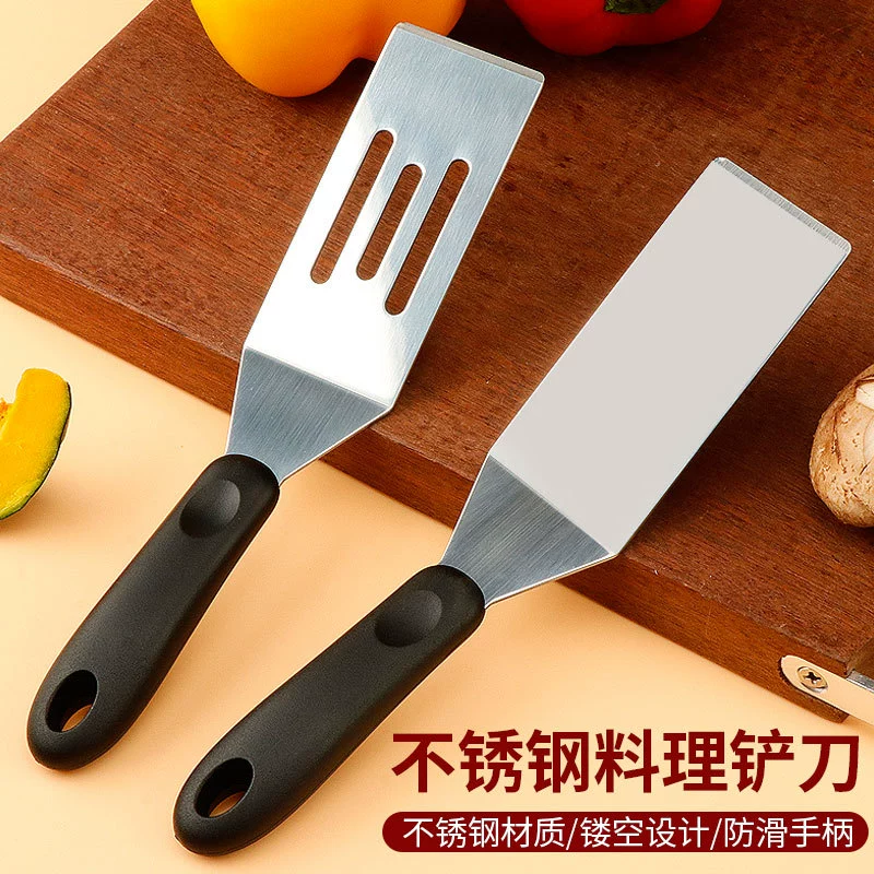 Лопатка для блинов и фруктов из нержавеющей стали, для жарки Teppanyaki и стейков, японская кухонная лопатка, кухонный инструмент
