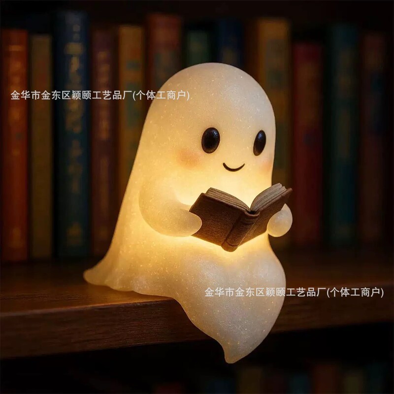 国境を越えた人気のかわいいゴースト像ハロウィンクリエイティブゴーストオーナメントホームガーデンデコレーション|undefined