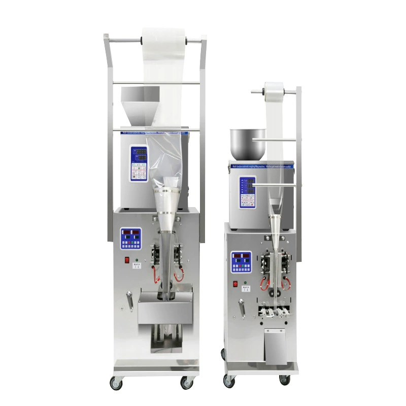 Машина для фасовки гранул с эссенцией курицы и MSG, белый сахар, упаковочная машина с трехсторонней герметизацией и дозированием гранул, брендовая.