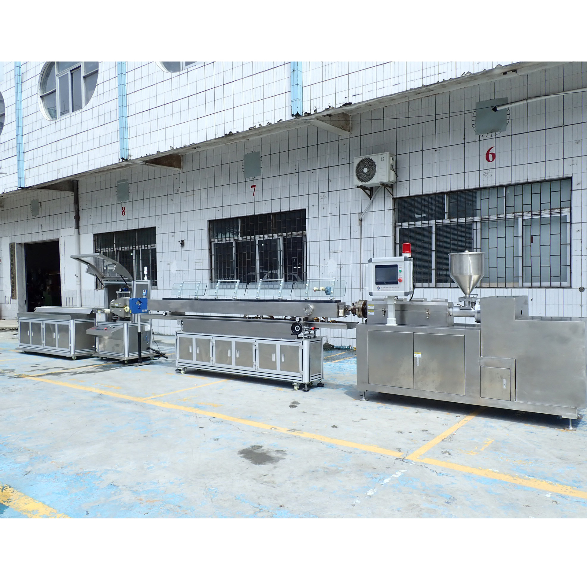 医疗管挤出机 精密PVC鼻氧管挤出机 医用级PVC气管插管挤出机