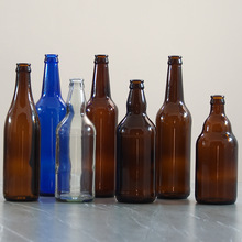现货棕色500ml啤酒瓶透明汽水瓶饮料瓶加厚玻璃啤酒瓶空瓶批发
