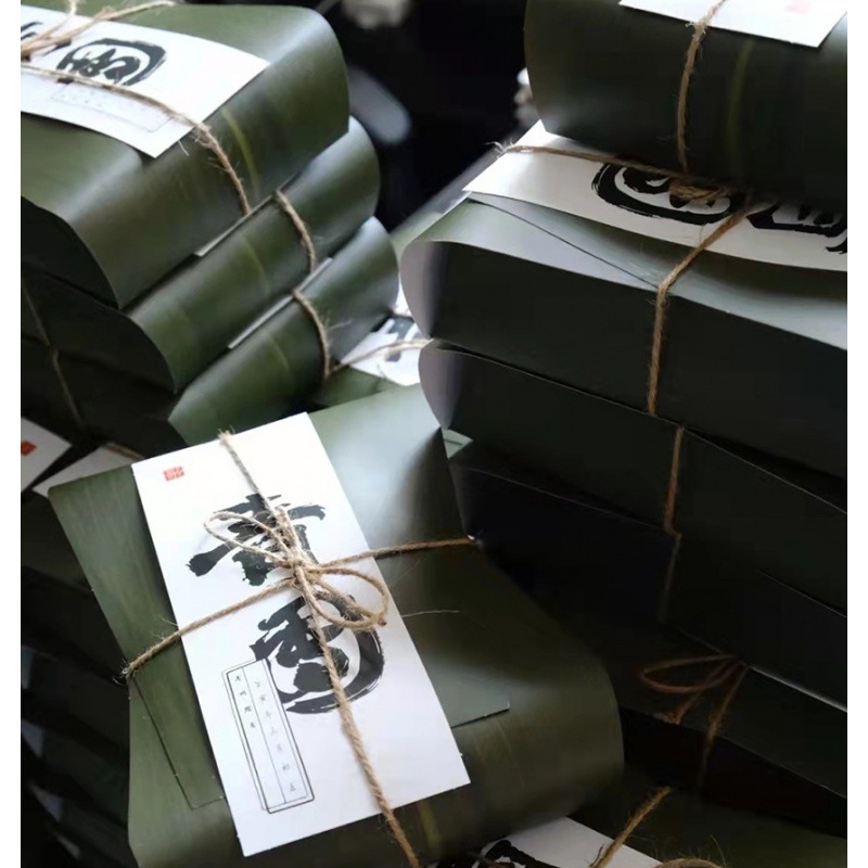 艾青团包装盒 6粒装清明果礼盒绿豆糕打包盒绿色日式烘焙源头厂家