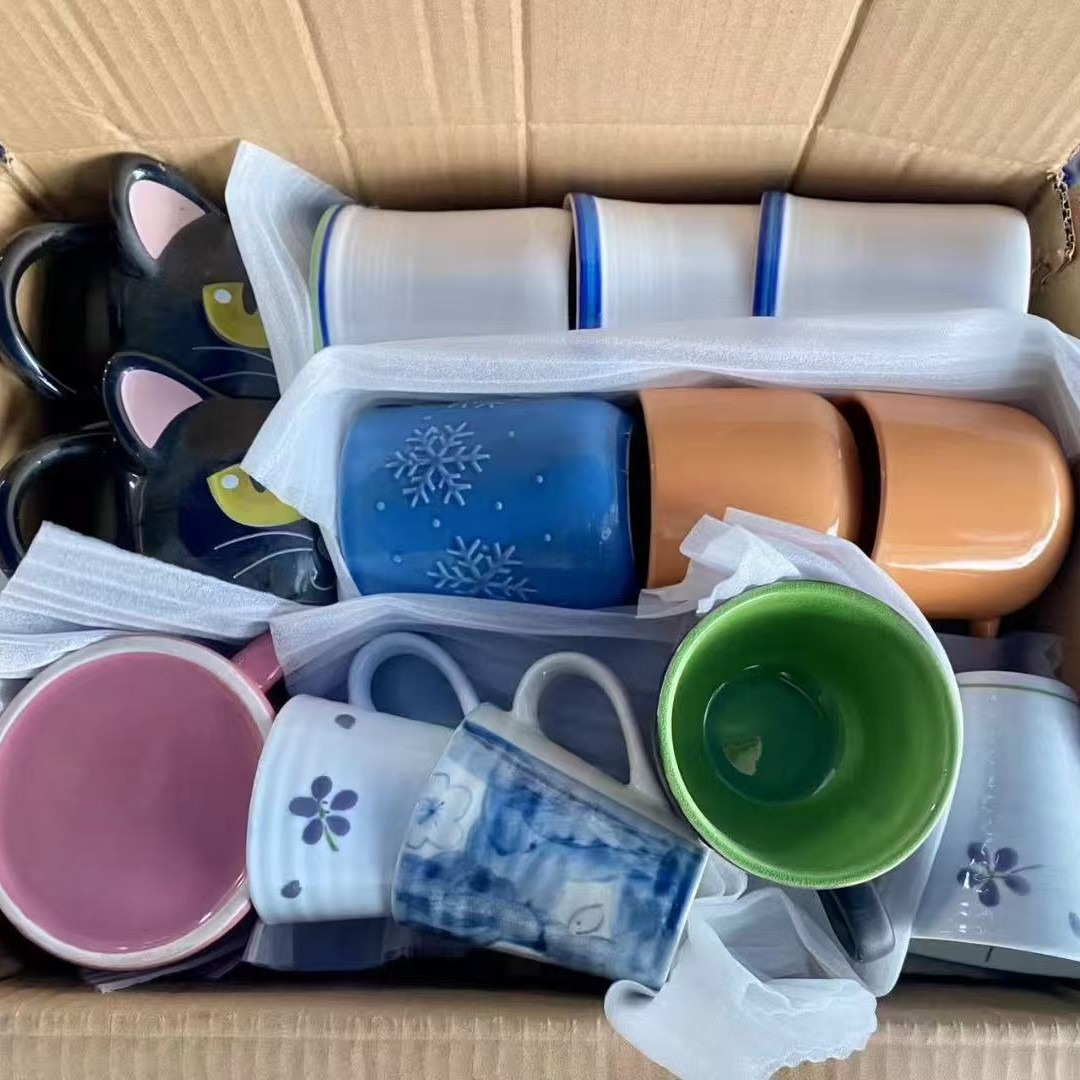 cubiertos de cerámica esmaltada comercio exterior venta al por mayor venta al por menor puestos mezclados paquete aleatorio image 4