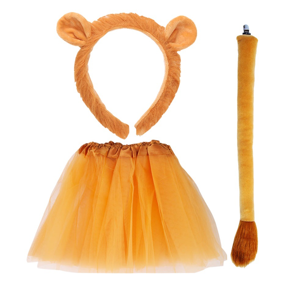 Halloween animal diadema rendimiento León accesorios rendimiento infantil Rey de bosque León diadema suministro transfronterizo