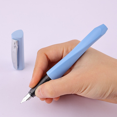 Student Posture Pens, Children's Calligraphy Fine Hard Pens, Beginners Can Replace Pure Blue Ink Cartridge Pens, Wholesale