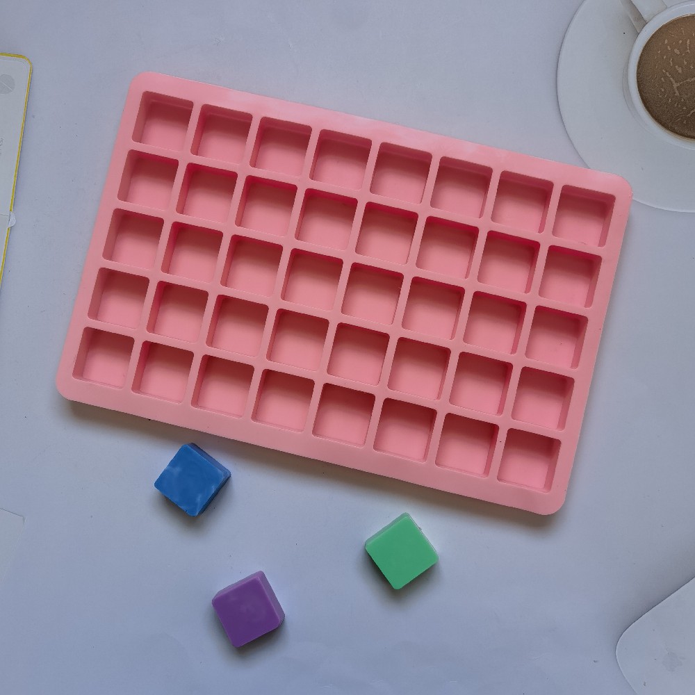 40 rejilla de hielo cuadrada continua 228 molde de silicona pastel helado pudín molde de postre jabón utensilios para hornear