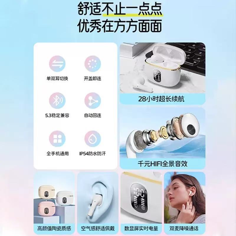 クロスボーダー人気X87入耳式無線bluetoothイヤホンTWS超長航続電気めっきデジタルスクリーン高品質|undefined