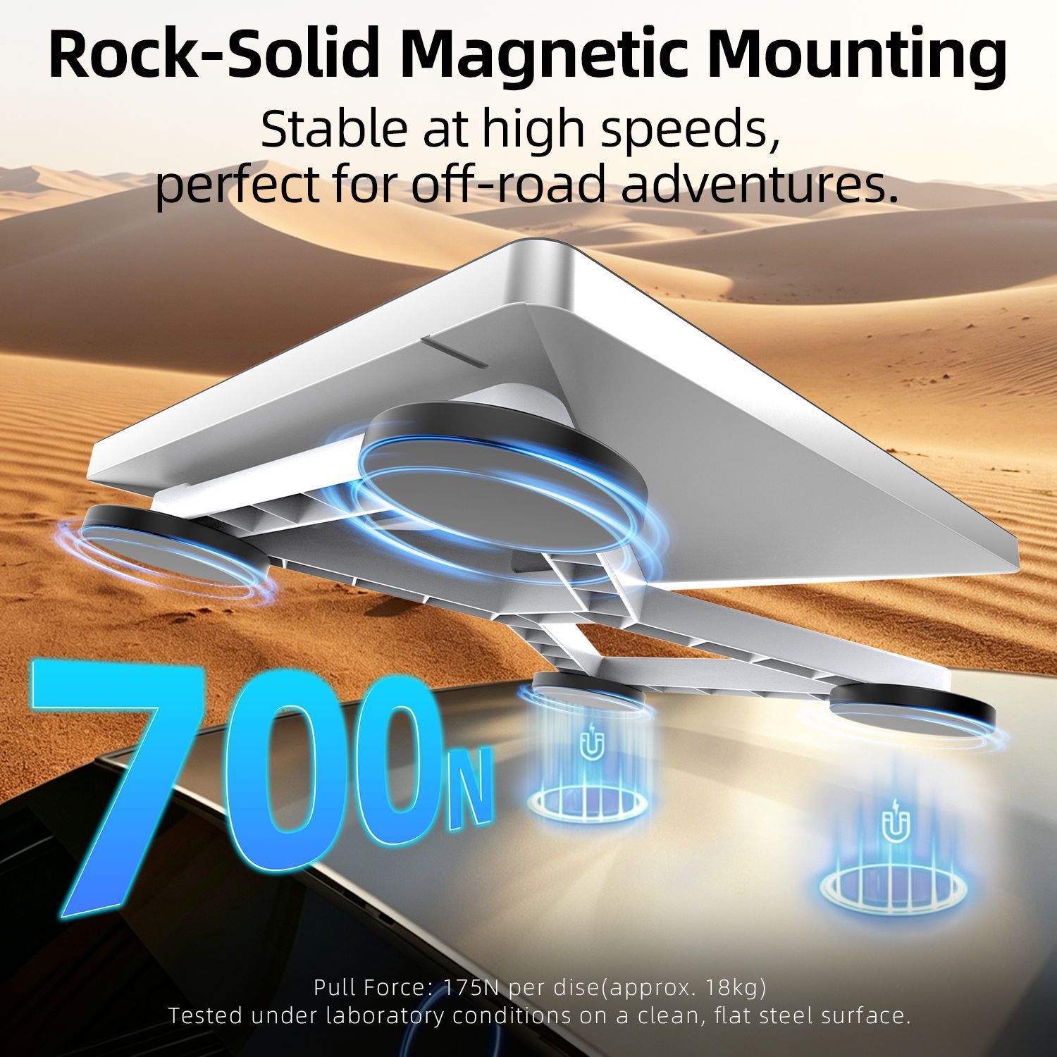 Cross-border hot item For star mini car roof magnetic mount ABS magnetic 66mm heat-resistant portable mount