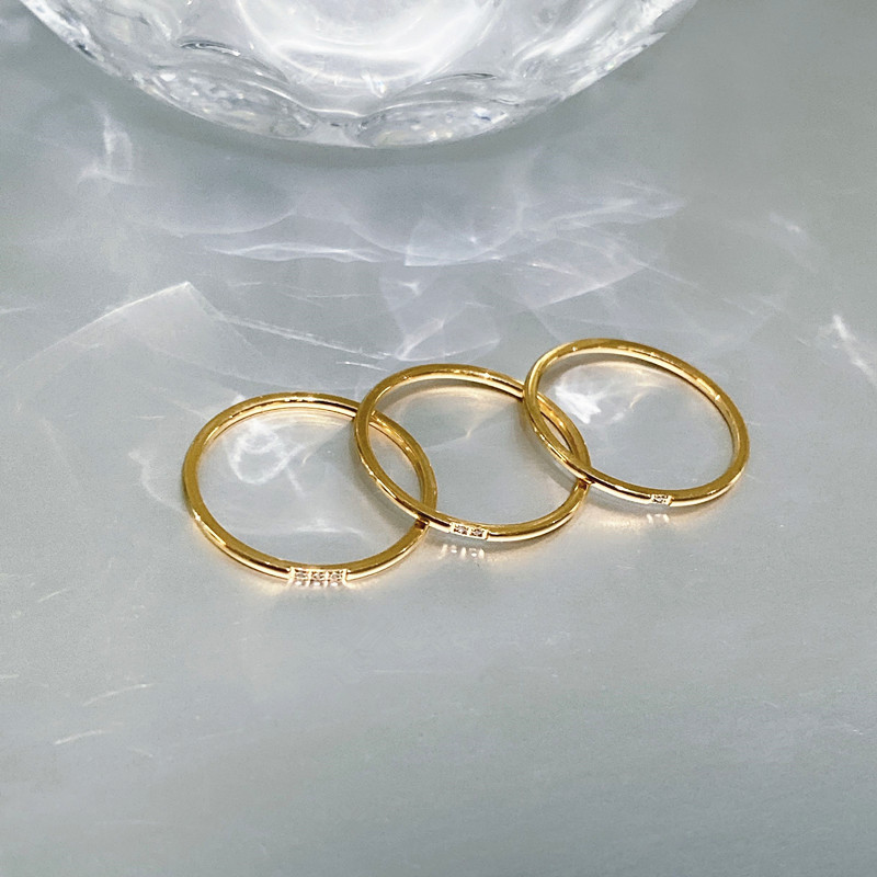 6, 7, 8 Ring Size 1 Piece Quantity Daily Occasion Fashion Round Titanium Steel Inlay Zircon Rings 1 Piece