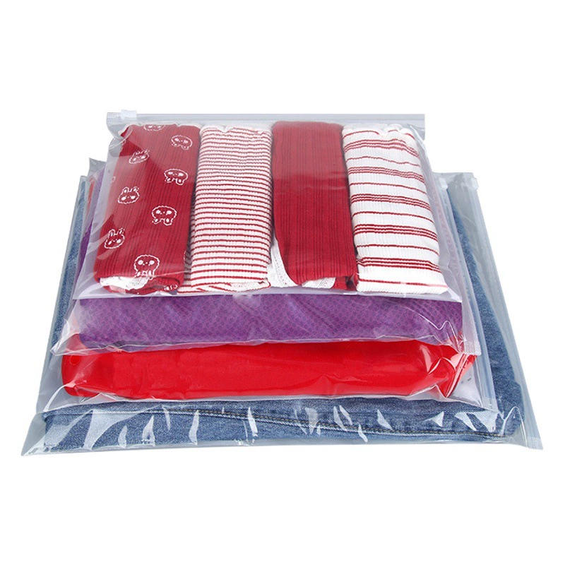В наличии прозрачные полиэтиленовые пакеты для упаковки одежды с застежкой-молнией, матовые самозакрывающиеся пакеты, утолщенные пакеты для хранения, пластиковые упаковочные пакеты оптом.