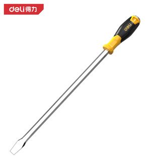 Deli Screwdriver Through-Core Screwdriver Can Knock Soft Handle Screwdriver