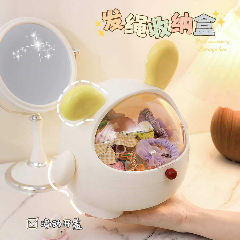 Ящик для хранения резинок для волос в ванной комнате, аксессуары для волос на туалетном столике, артефакт для хранения заколок, веревка для волос в ванной, ящик для хранения украшений из веревки для волос
