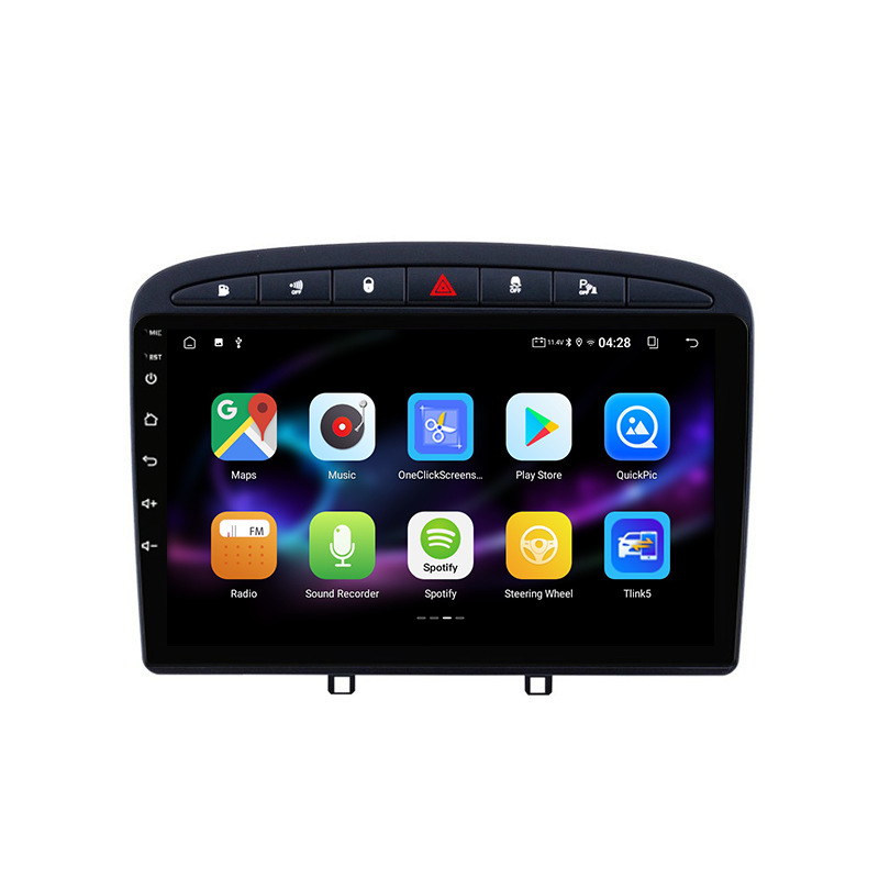 For 13-18 Peugeot 408 Android Large Screen Central Control Navigation Stereo Gps Reversing Image