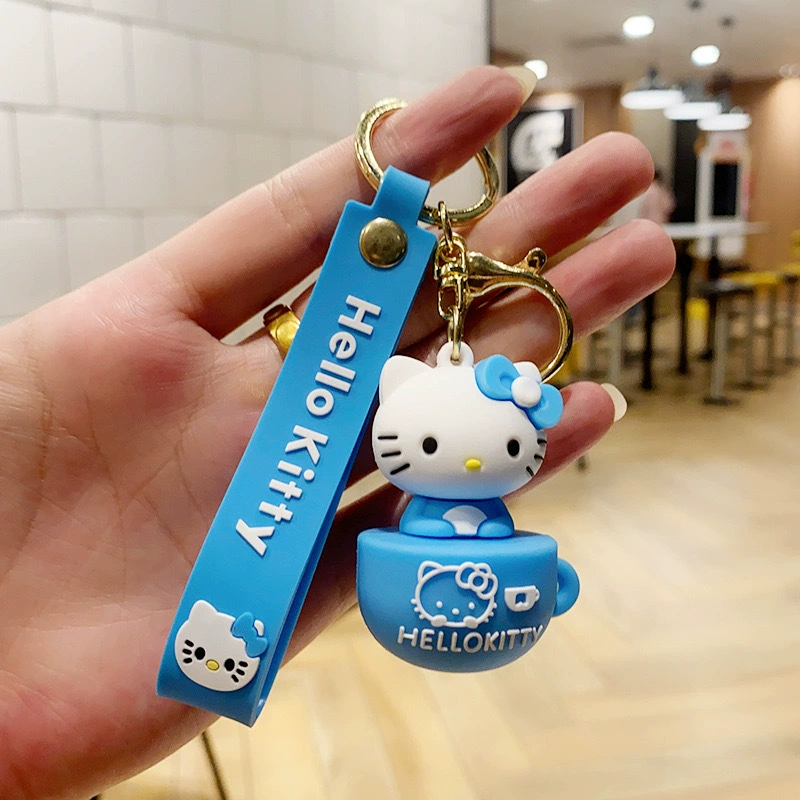 Кулон на брелке (Sanrio) Набор милых силиконовых подвесок — мягкие резиновые талисманчики, подарок на день рождения, различные персонажи