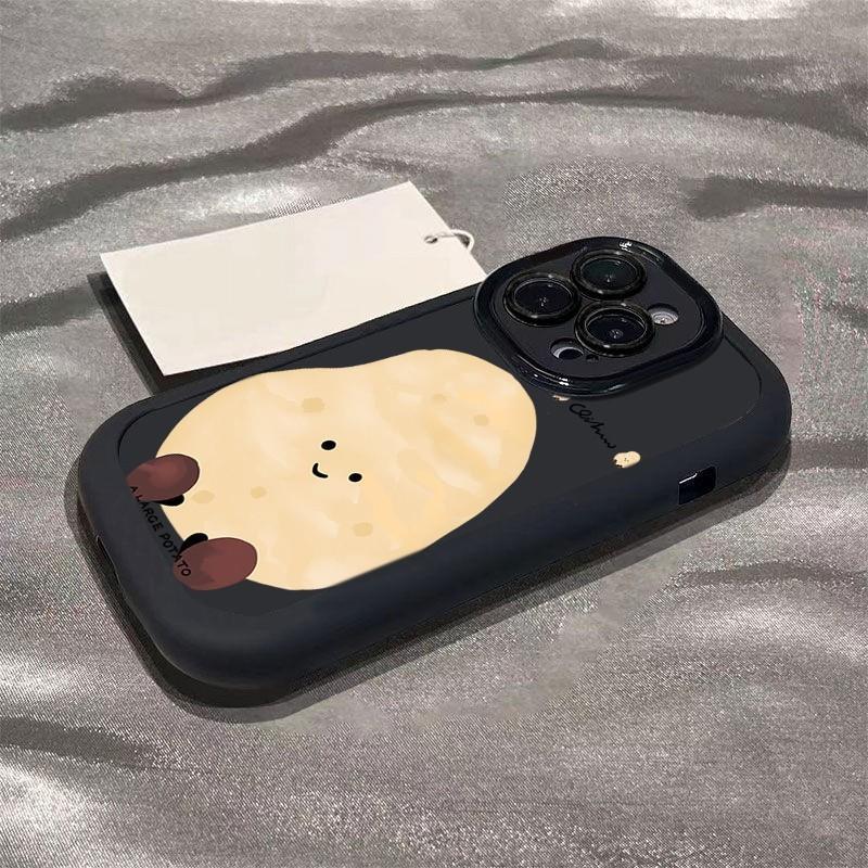 大きなジャガイモ1個で12個のリンゴ、16promax、iPhone15plus/13、保護ケース17/14に対応します。|undefined