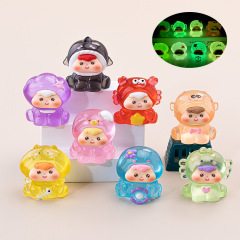 発光海洋動物子供ブラインドバッグかわいい diy ジュエリーアクセサリーキーホルダー樹脂デスクトップ装飾品卸売