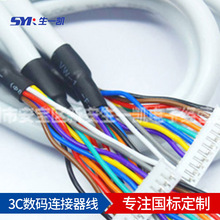 3C数码连接器端子线束10PIN UL/PH2.0护套电源DIN端子线加工定制