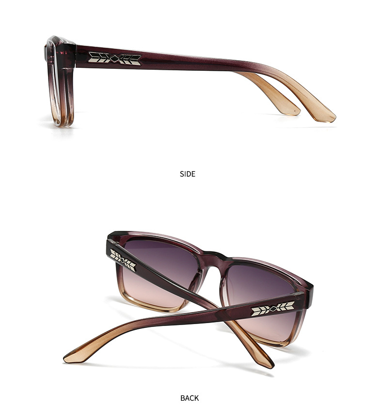 Cross-border Miami beach sunglasses rice nails European and American street photography ins net red model square sunglasses men's 3608_voghion.com