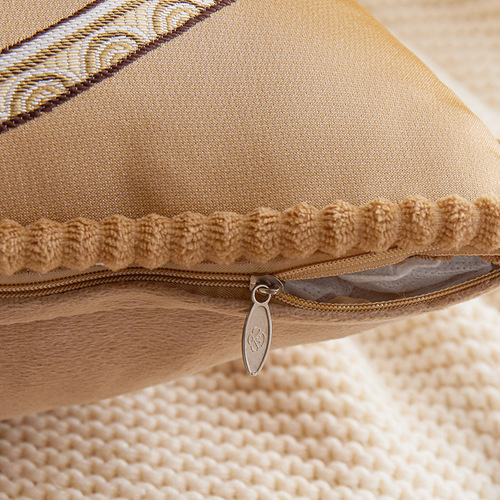 New European jacquard home retro pillowcase sofa pillow fabric bedside cushion soft bag pillow decoration