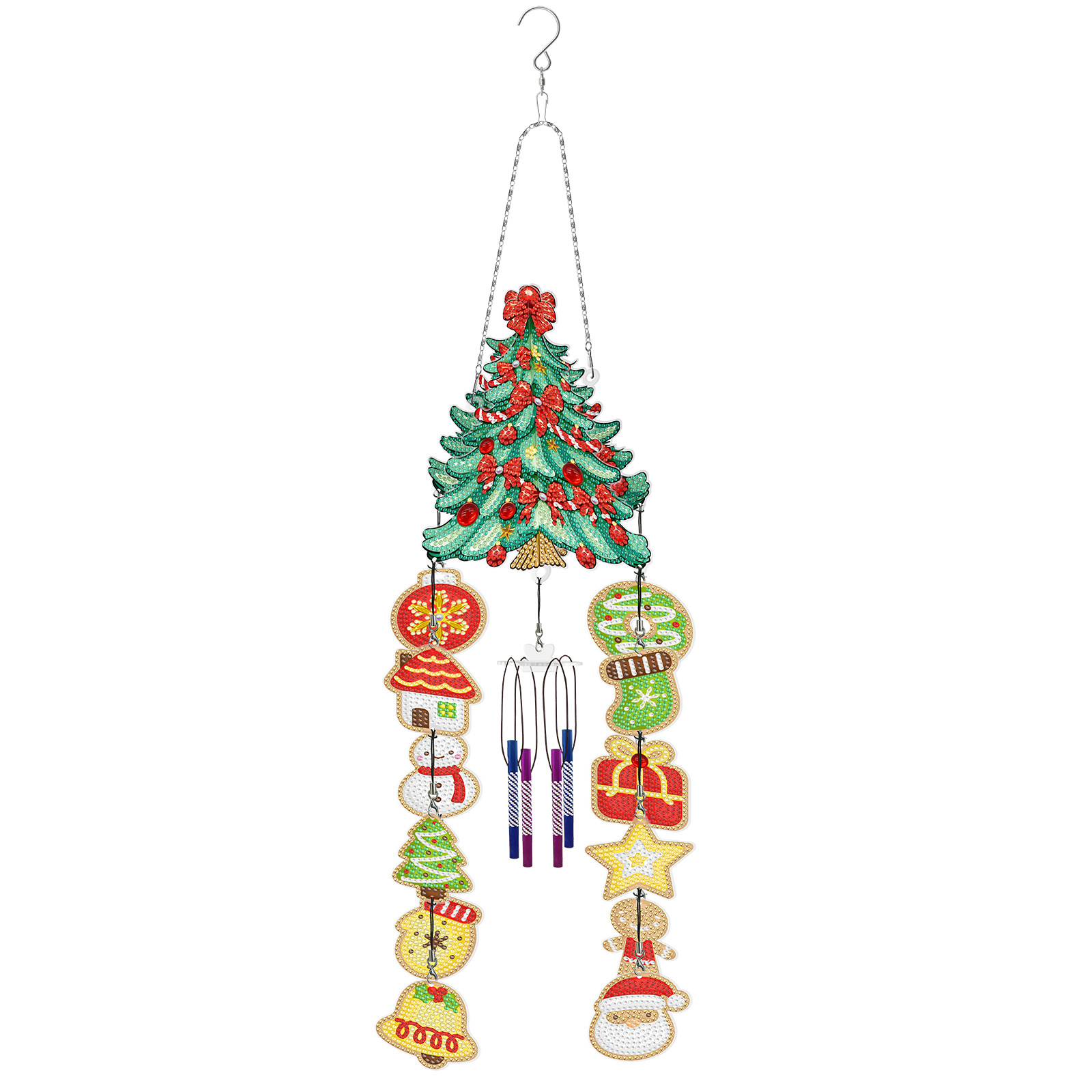 Pintura de diamantes flores y pájaros perimetrales campana de viento colgando en muebles transfronterizos dreamcatchers pintura de diamantes colgantes decorativos