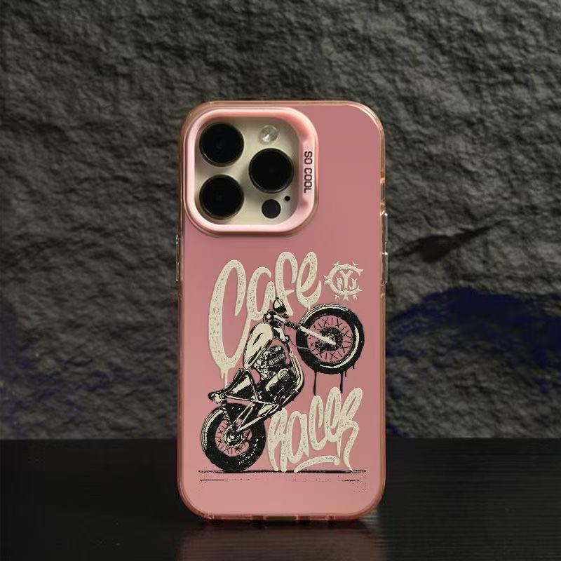 Nueva motocicleta para iPhone 16 funda para teléfono móvil Apple 15promax/14 anti-caída 13pro12 Europa y América 11XR