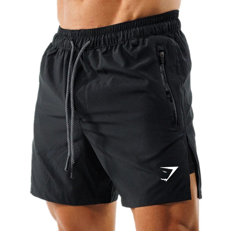 Pantalones cortos de hombre 2 - en - 1 pantalones cortos de doble capa entrenamiento muscular fitness casual pantalones cortos de impresión sueltos