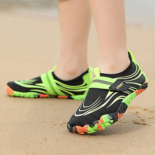 Cross-border new outdoor children's wading shoes, breathable swimming shoes, men's beach shoes, lightweight quick-drying five-finger shoes for women