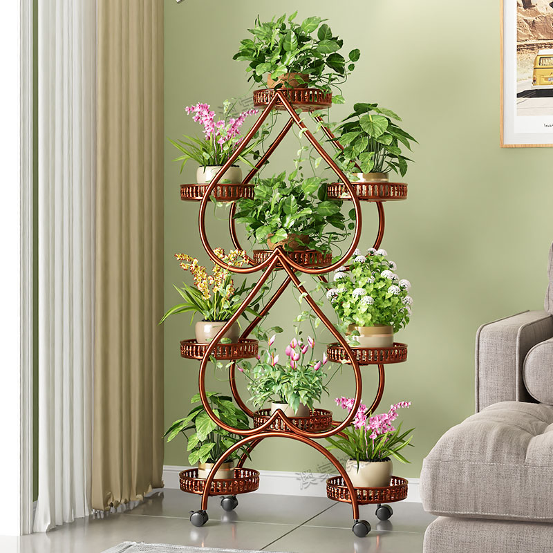 ∂♯♯♯♯♯적동색 - 굵고 두꺼운 9개 화분 [무료 만능바퀴] ∂♯♯♯♯♯