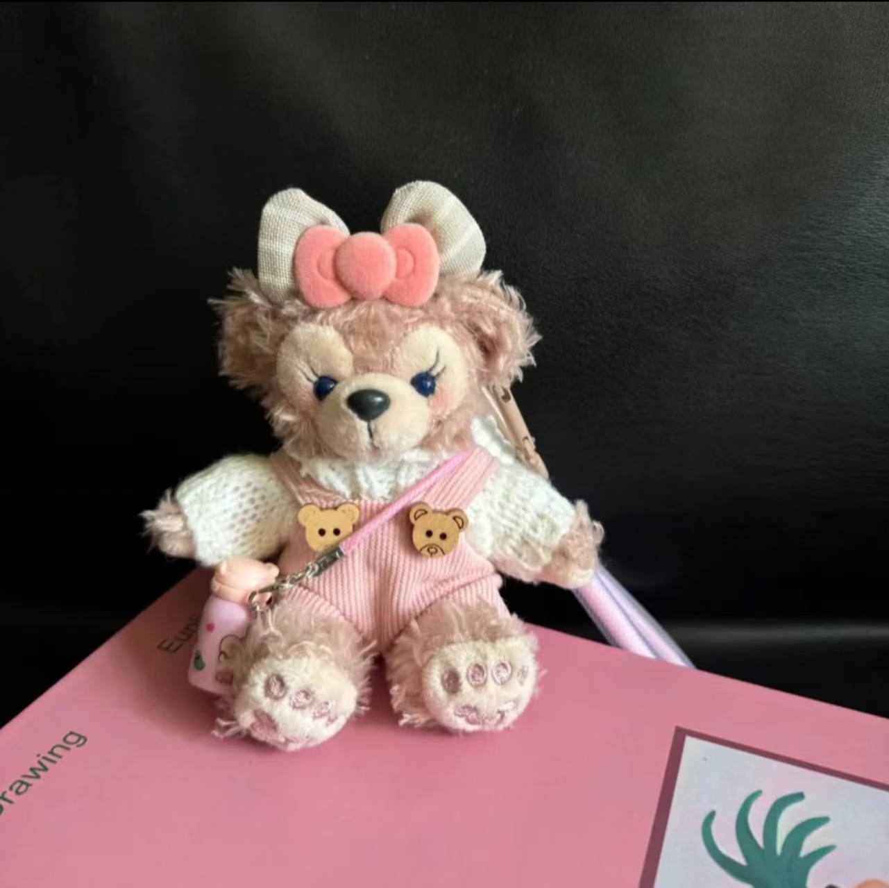 핑크 작업복 워터컵 메이메이