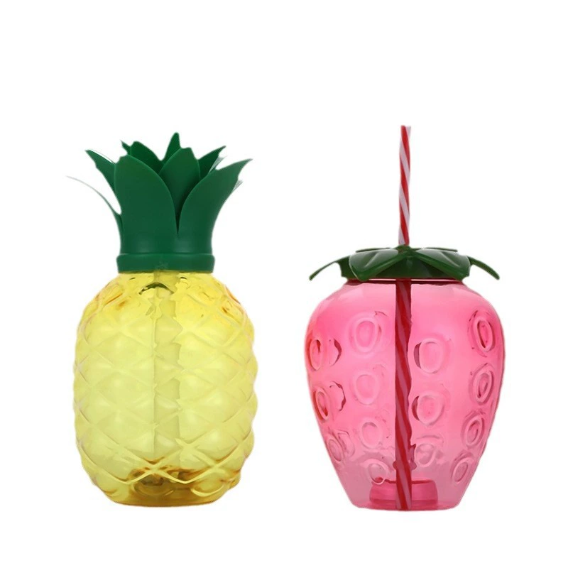 Explosive Food Festival Fruit Style Cup Net Red INS Cold Drinking Straw Cup Food Plague Plastic Model Cup