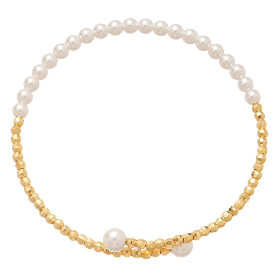 Pearl Beaded Ring Simple Versatile Elegant Bracelet Unique Niche Design Sense Jewelry For Women_voghion.com