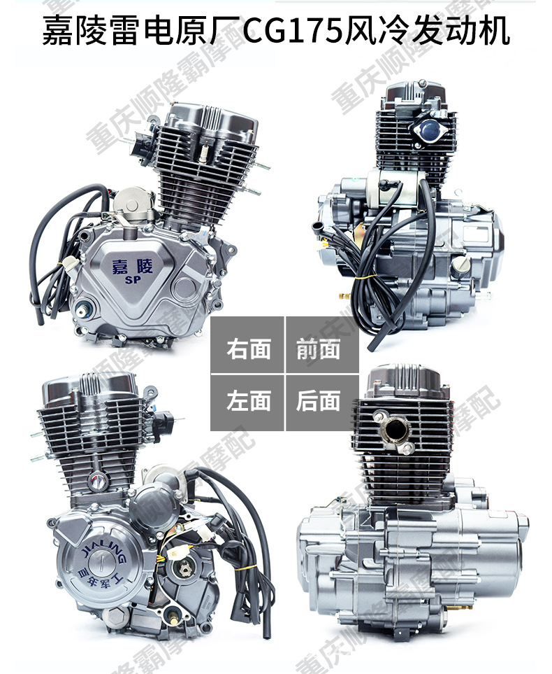 Jialing Three-Wheel Motorcycle Engine 150 175 200 Air-Cooled Engine Brand New Original Genuine Engine