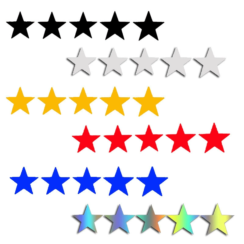 Внешняя торговля, трансграничные автомобильные наклейки, наклейки с пятиконечной звездой, персонализированные креативные наклейки на окно автомобиля, украшение на заднее стекло, наклейки на бампер