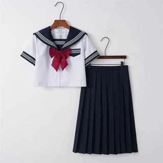 改良白三本正统基础款日系jk制服软妹水手服套装女学院风班服套装