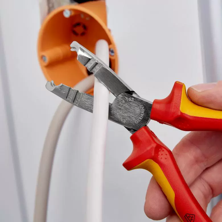 凯尼派克 Knipex изолированная обжимающая клещи обжимной инструмент для провода изолированный кабель ручной обжиматель 13 46 165