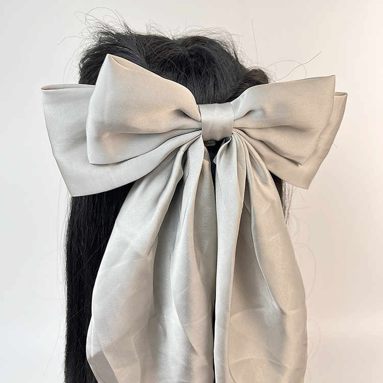 50g Weight Hair Clip Hair Accessories Type 1 Piece Quantity Daily Occasion satin Material Bow Knot Pattern Women's Gender Sweet Style Women's Sweet Bow Knot Satin Hair Clip 31