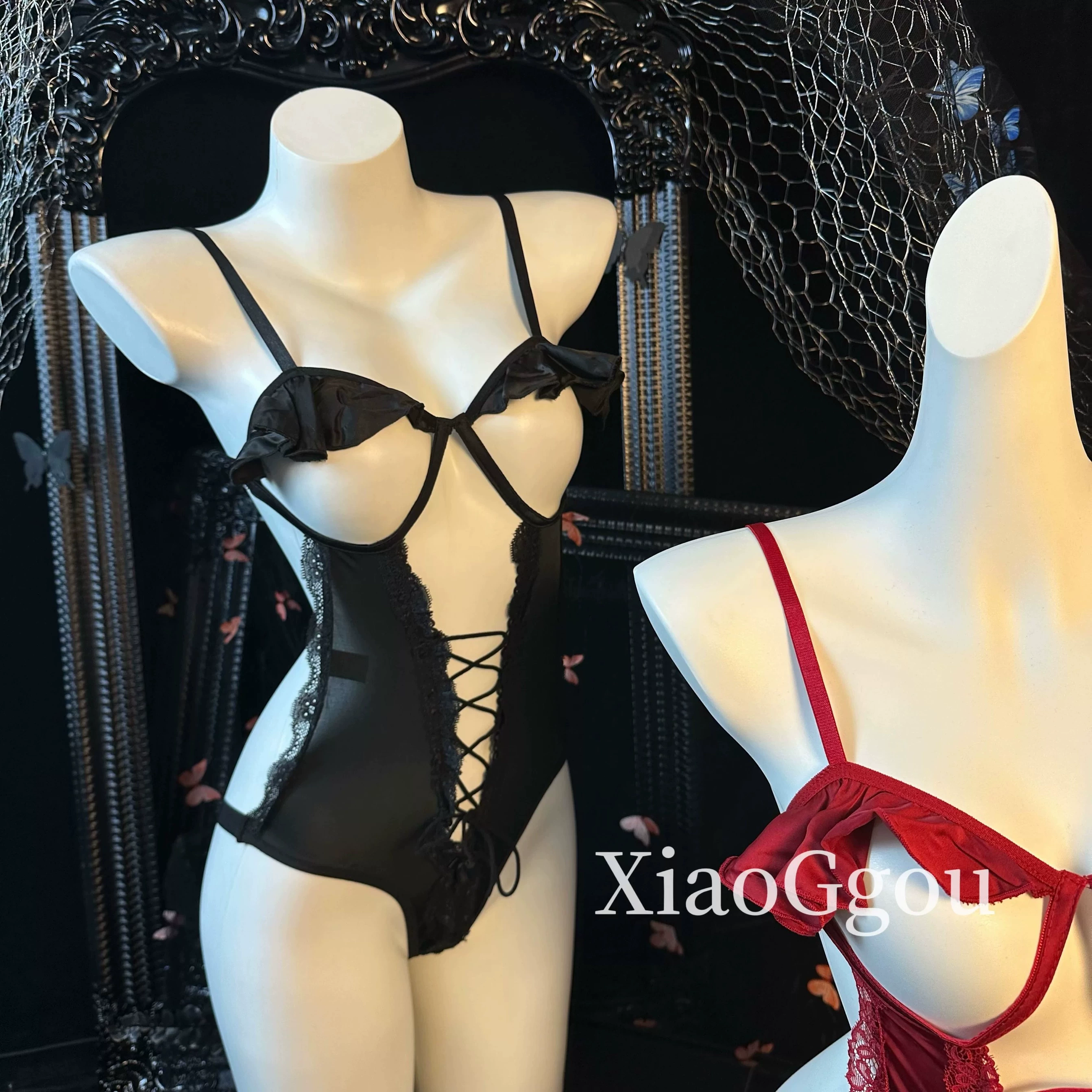 Hokushima SNOWIRIS Секс‑сланд Sling Lace Bodysuit, свободный прозрачный набор