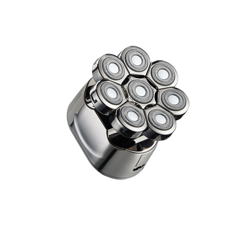 Fábrica nueva digital ocho-cuchillo cabeza eléctrica afeitadora pelo Calvo Clipper recargable seis-en-una maquinilla de afeitar al por mayor