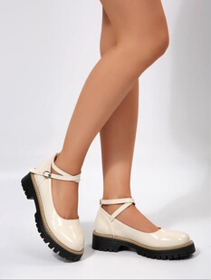 W 14716 Low Heel Round Toe Flats �\��ƽ��ŮЬ �W���羳