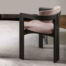 异形带扶手实木靠背椅餐椅家用洽谈椅休闲设计师森洛克创意茶椅子