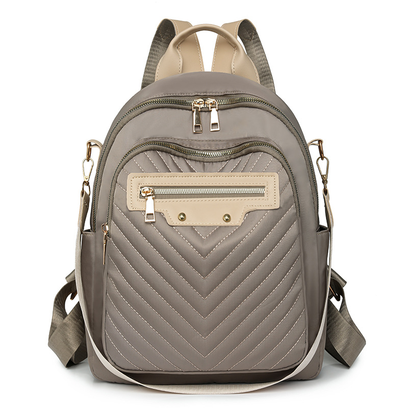 Mochila multifuncional de doble propósito para mujer 2024 otoño nuevo estilo nailon viajes al aire libre para mujer mochila casual mochila escolar marea