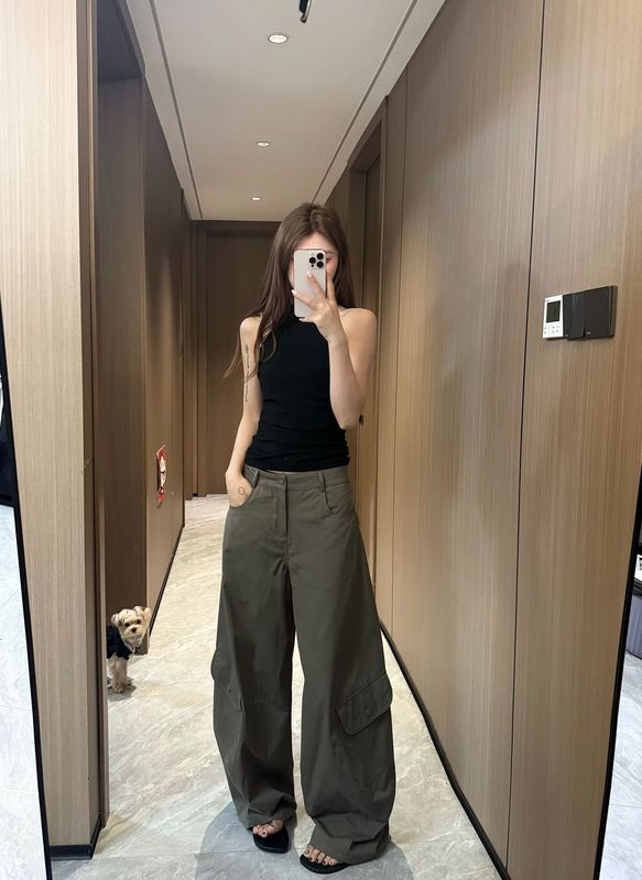 美式阔腿工装牛仔裤女秋冬牛仔阔腿裤女小个子裤子女高腰显瘦女款|undefined