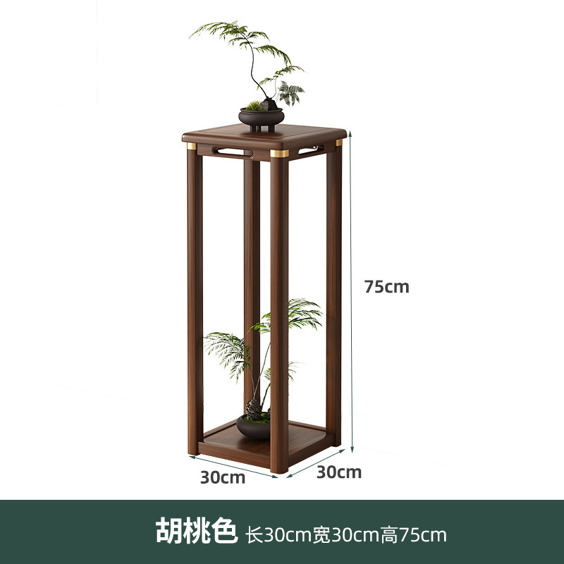 中国式花架ベランダ花架物置棚実木花棚花盆棚客間床置き式花台棚収納|undefined