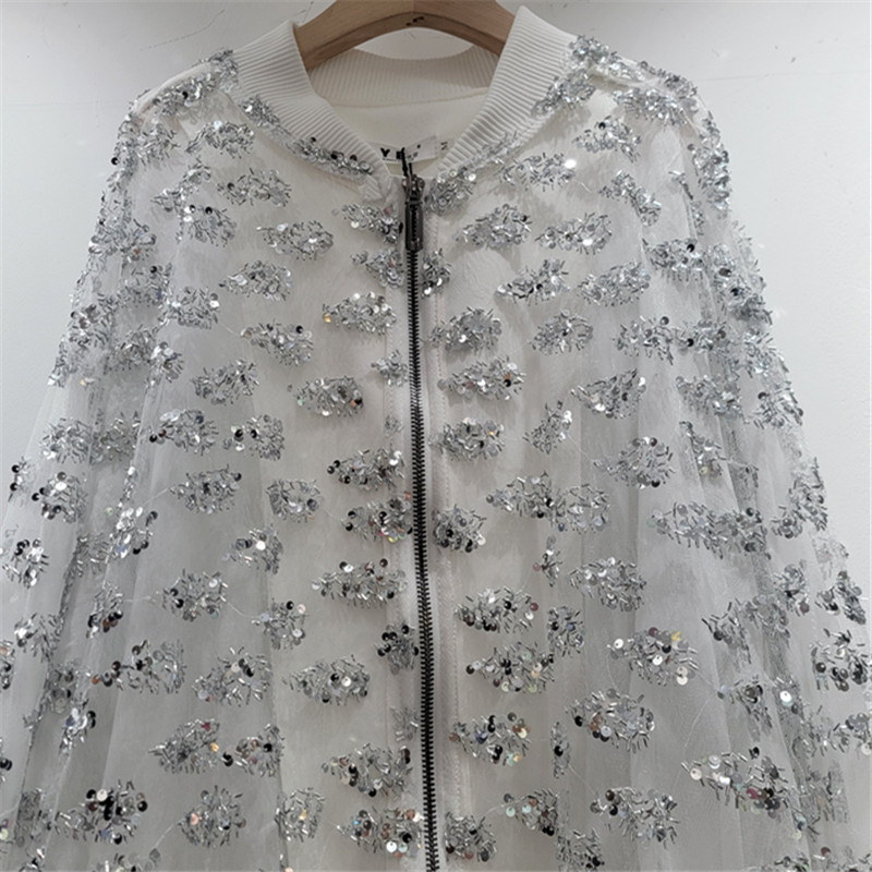 Chaqueta de mujer 202026 verano nuevo estilo coreano suelto abrigo de luces de manga larga de mujer