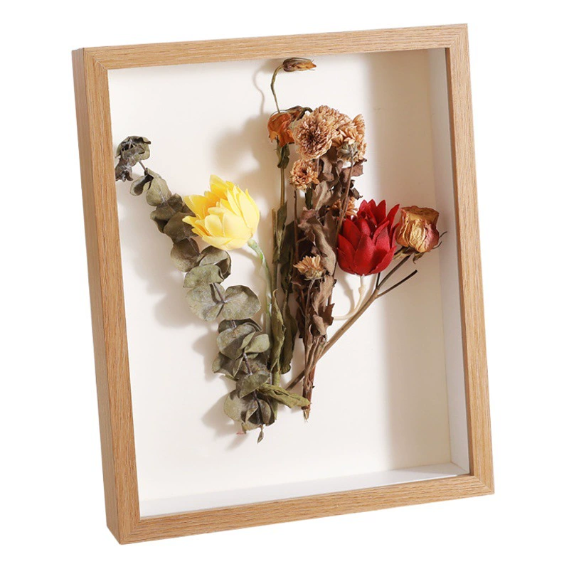 Деревянная полая трехмерная полая 3 см фоторамка 6 дюймов А4 сухая цветочная рамка для посадки образцов животных подвесной стены оптом